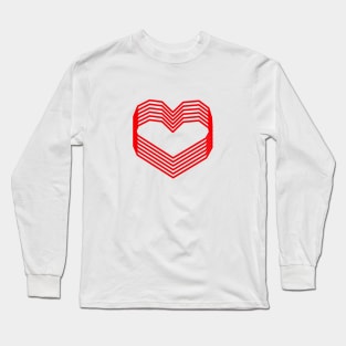 Modern Hearts Long Sleeve T-Shirt